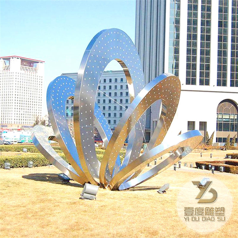 不锈钢雕塑厂家定制商场广场校园林大型地产镜面现代抽象创意雕塑